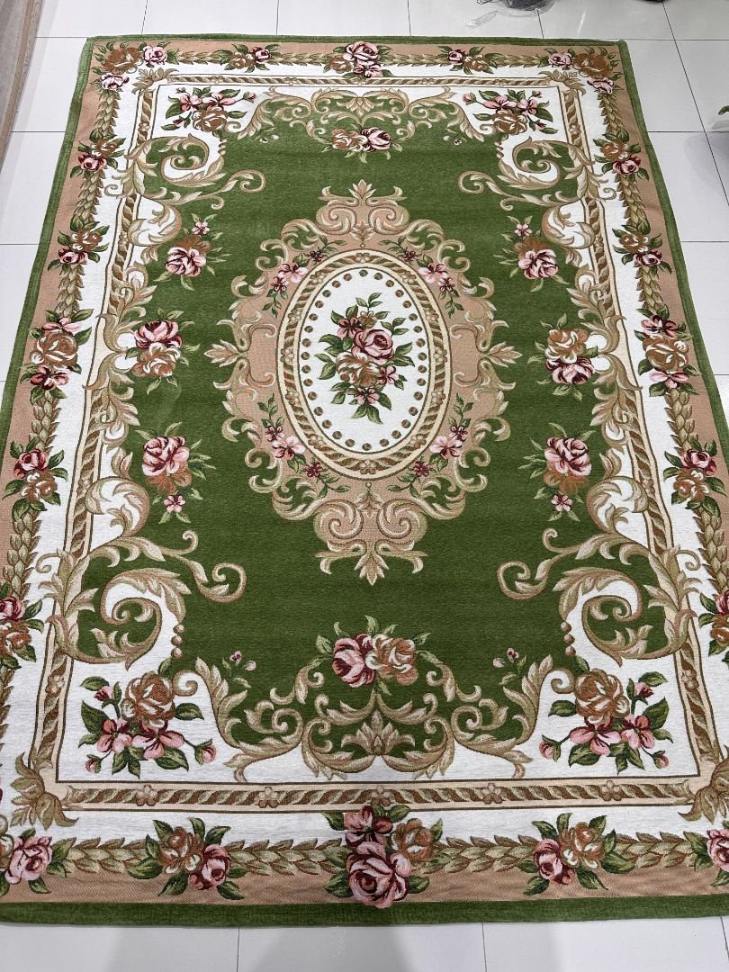 Midnight Empress Irani-Style Cotton Rug – Approx. 5×7 ft | China - Image 3