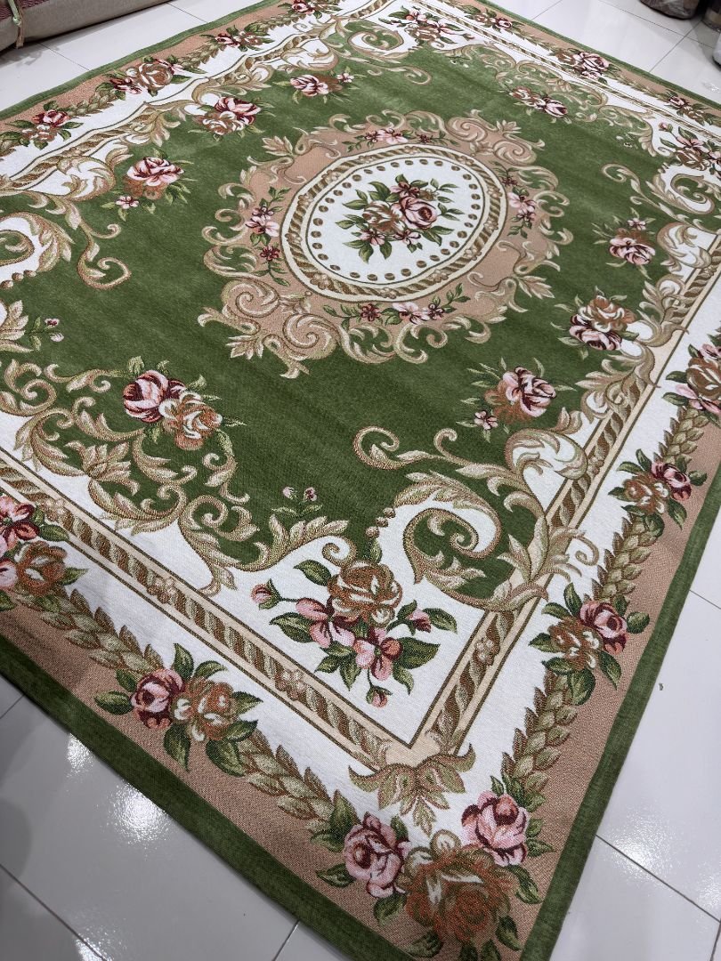 Midnight Empress Irani-Style Cotton Rug – Approx. 5×7 ft | China - Image 4