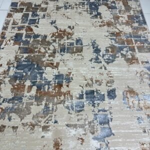 Terra Mosaic 3D Shiny Turkish Rug – 5.2×7.5 ft