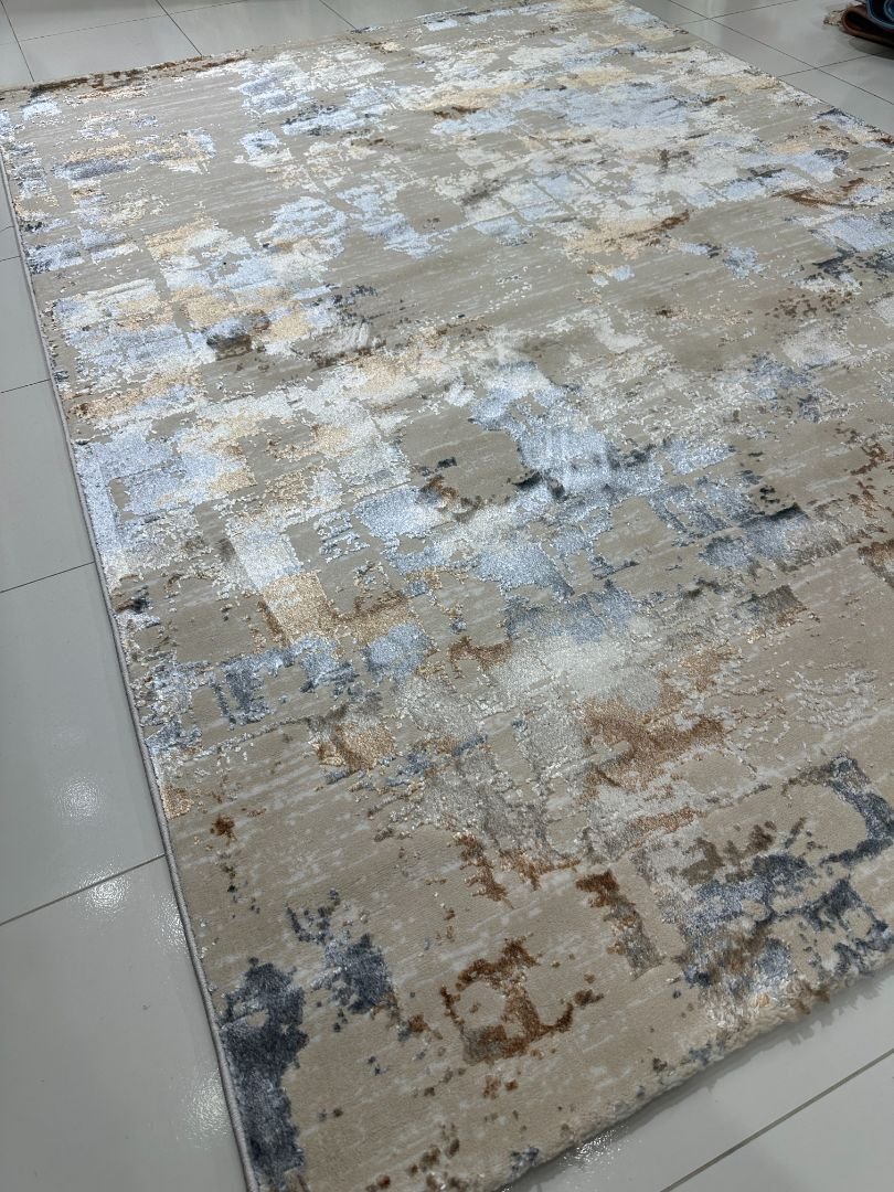 Terra Mosaic 3D Shiny Turkish Rug – 5.2×7.5 ft - Image 3