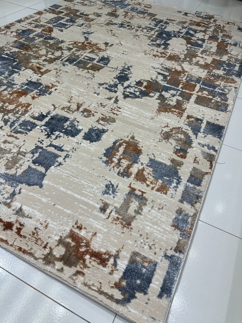 Terra Mosaic 3D Shiny Turkish Rug – 5.2×7.5 ft - Image 4