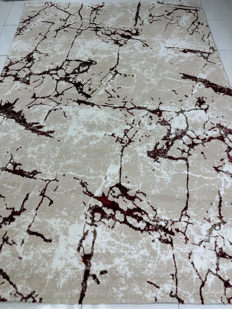 Crimson Vein 3D Shiny Turkish Rug – 5.2×7.5 ft - Image 3