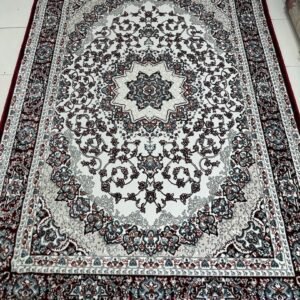 Ruby Isfahan Persian-Style Turkish Rug – 5.2×7.5 ft