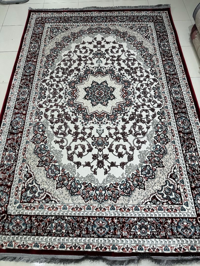 Ruby Isfahan Persian-Style Turkish Rug – 5.2×7.5 ft