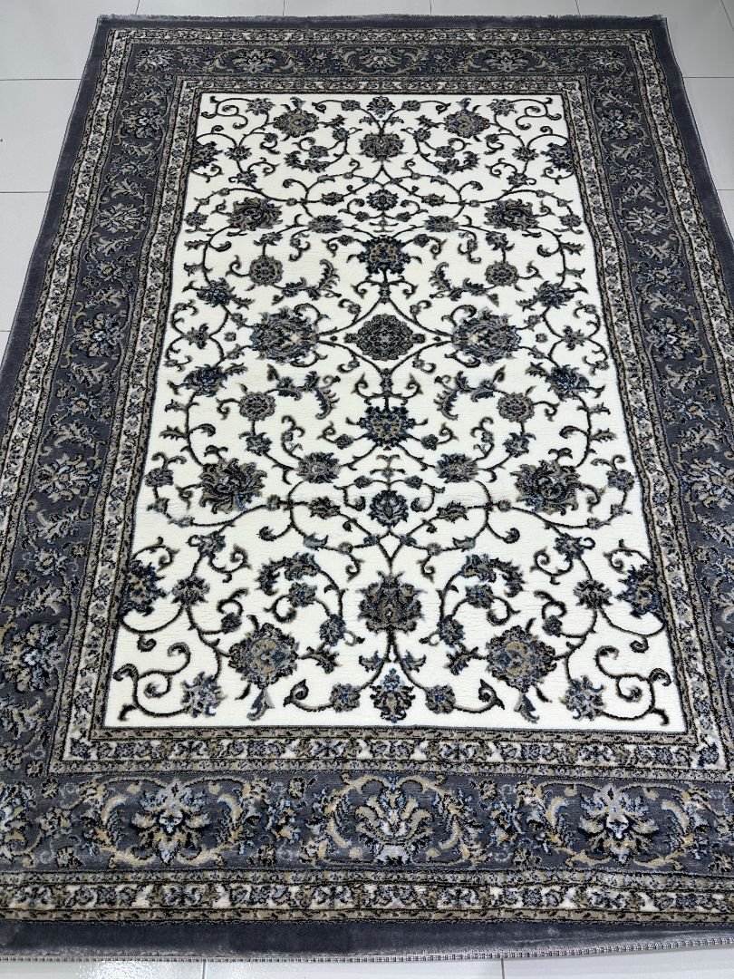 Slate Garden Classic Turkish Rug – Approx. 5×7 ft