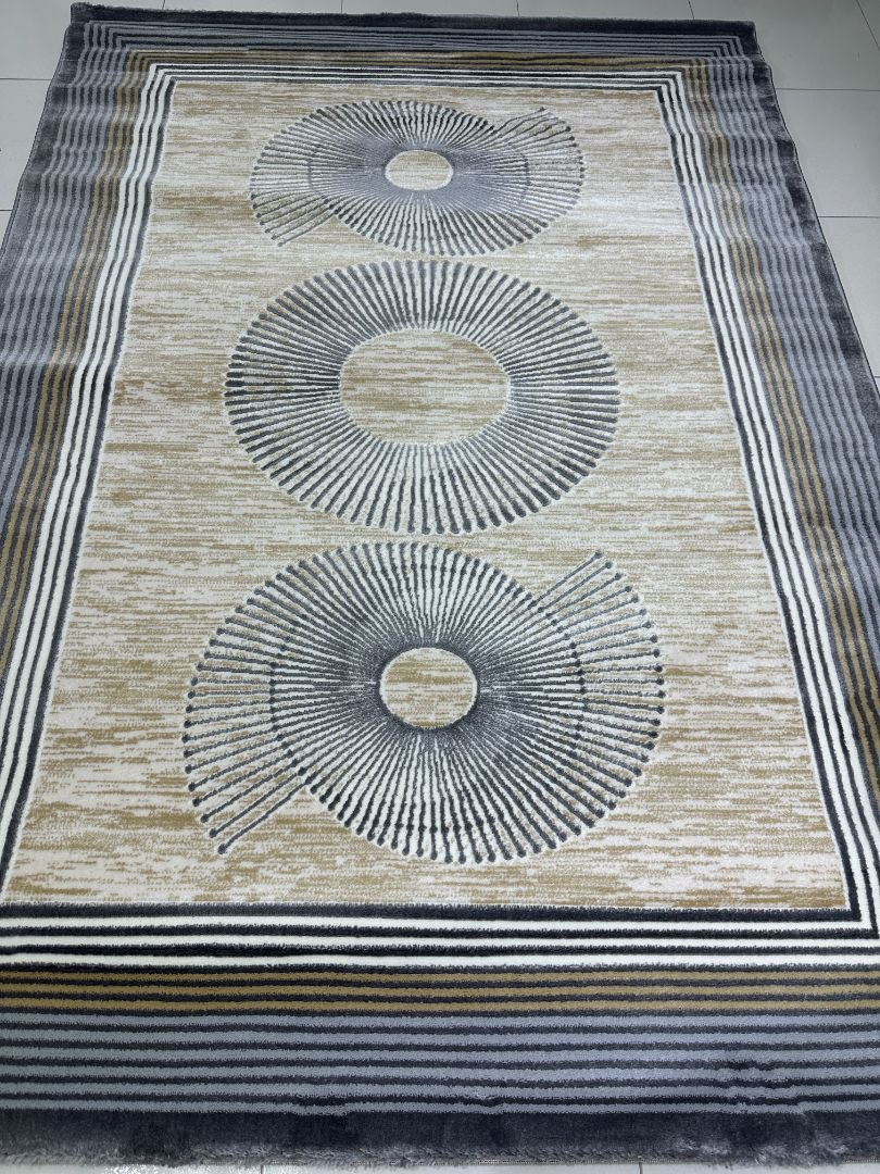 Halo Trio Modern Turkish Rug – Approx. 5×7 ft