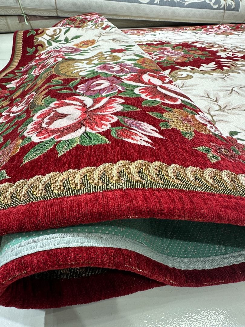 Crimson Rose Garden Irani-Style Rug – 6×9 ft - Image 5