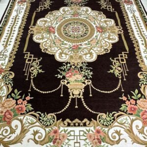 Imperial Mocha Irani-Style Rug – 6×9 ft