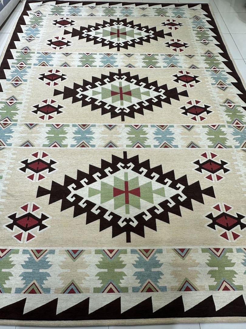 Nomad Sage Irani-Style Rug – 6×9 ft