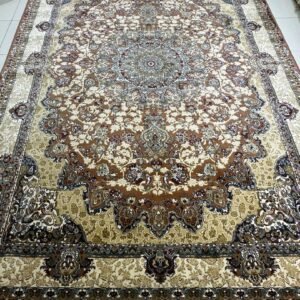 Tabriz Bronze Palace Irani-Style Rug – 6.5×9.5 ft