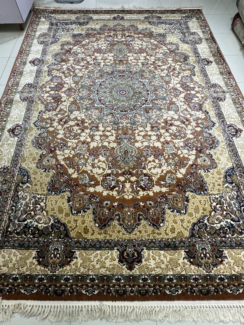 Tabriz Bronze Palace Irani-Style Rug – 6.5×9.5 ft