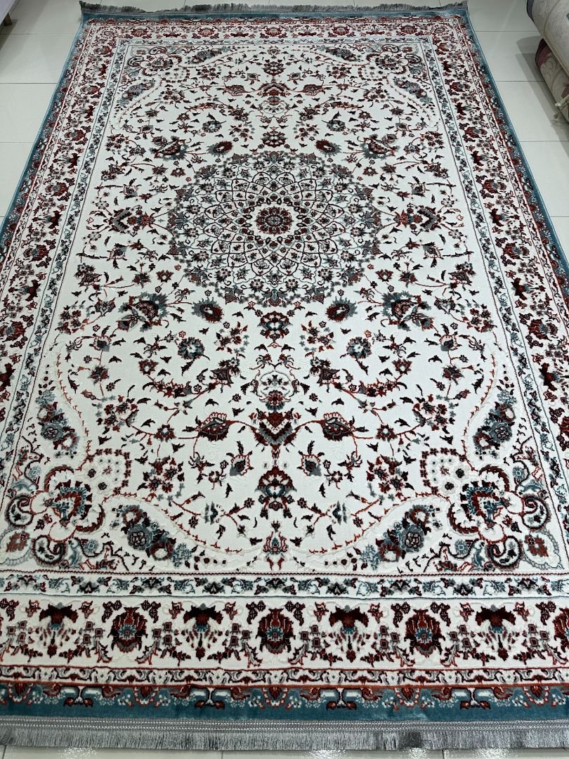 Sultana Azure Persian-Style Turkish Rug – 6×9 ft