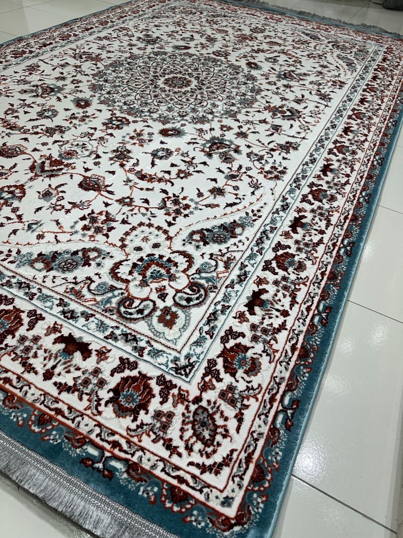 Sultana Azure Persian-Style Turkish Rug – 6×9 ft - Image 2
