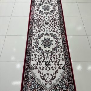 ARYA Red Medallion Persian-Style Turkish Runner Rug – 1.97 × 6.89 ft