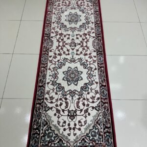 ARYA Red Medallion Persian-Style Turkish Runner Rug – 1.97 × 5.91 ft