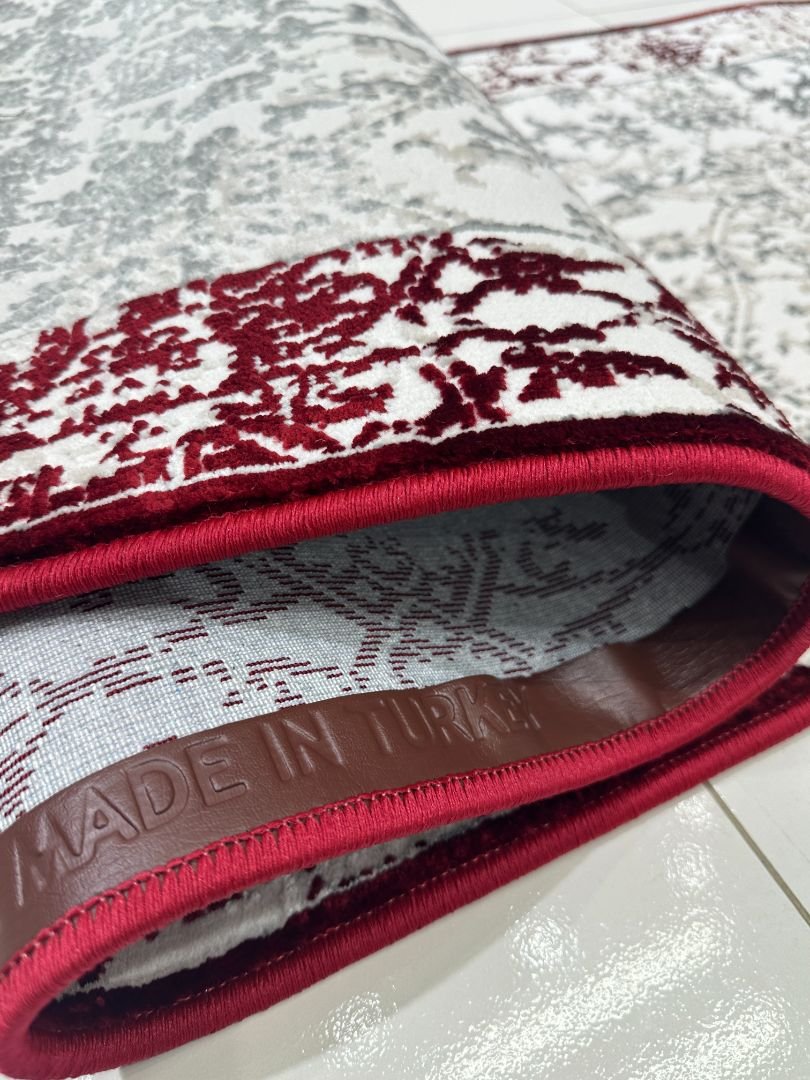 MIRA Distressed Red & Grey Turkish Runner Rug – 1.97 × 5.91 ft - Image 5
