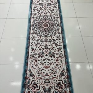 RUMI Blue Persian Medallion Turkish Runner Rug – 1.97 × 6.89 ft