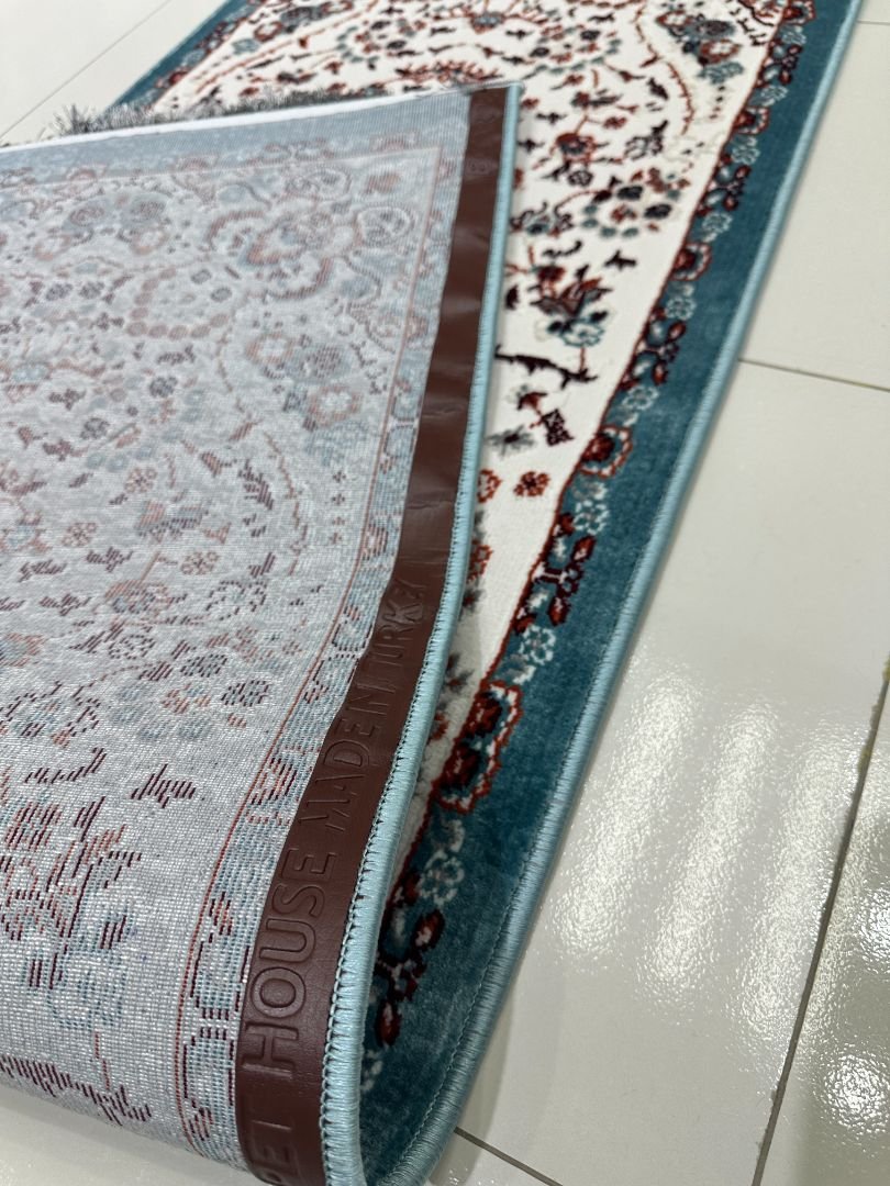 RUMI Blue Persian Medallion Turkish Runner Rug – 1.97 × 5.91 ft - Image 6