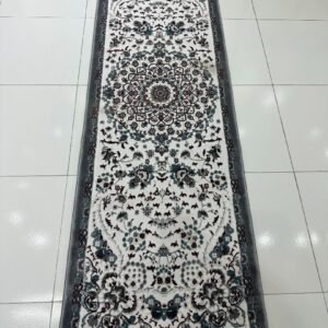RUMI Grey Persian Medallion Turkish Runner Rug – 1.97 × 5.91 ft
