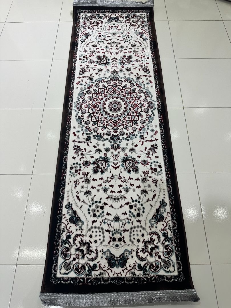 RUMI Brown Persian Medallion Turkish Runner Rug – 1.97 × 5.91 ft