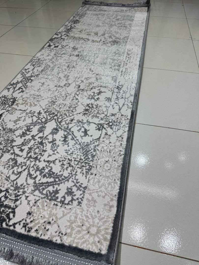 MIRA Distressed Grey Persian-Style Turkish Runner Rug – 1.97 × 5.91 ft - Image 4