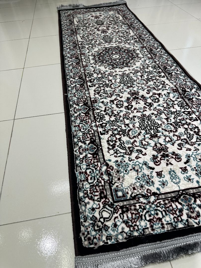SERA Brown Persian Medallion Turkish Runner Rug – 1.97 × 5.91 ft - Image 2