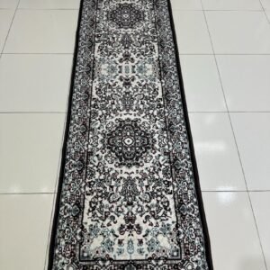 SERA Brown Persian Medallion Turkish Runner Rug – 1.97 × 6.89 ft