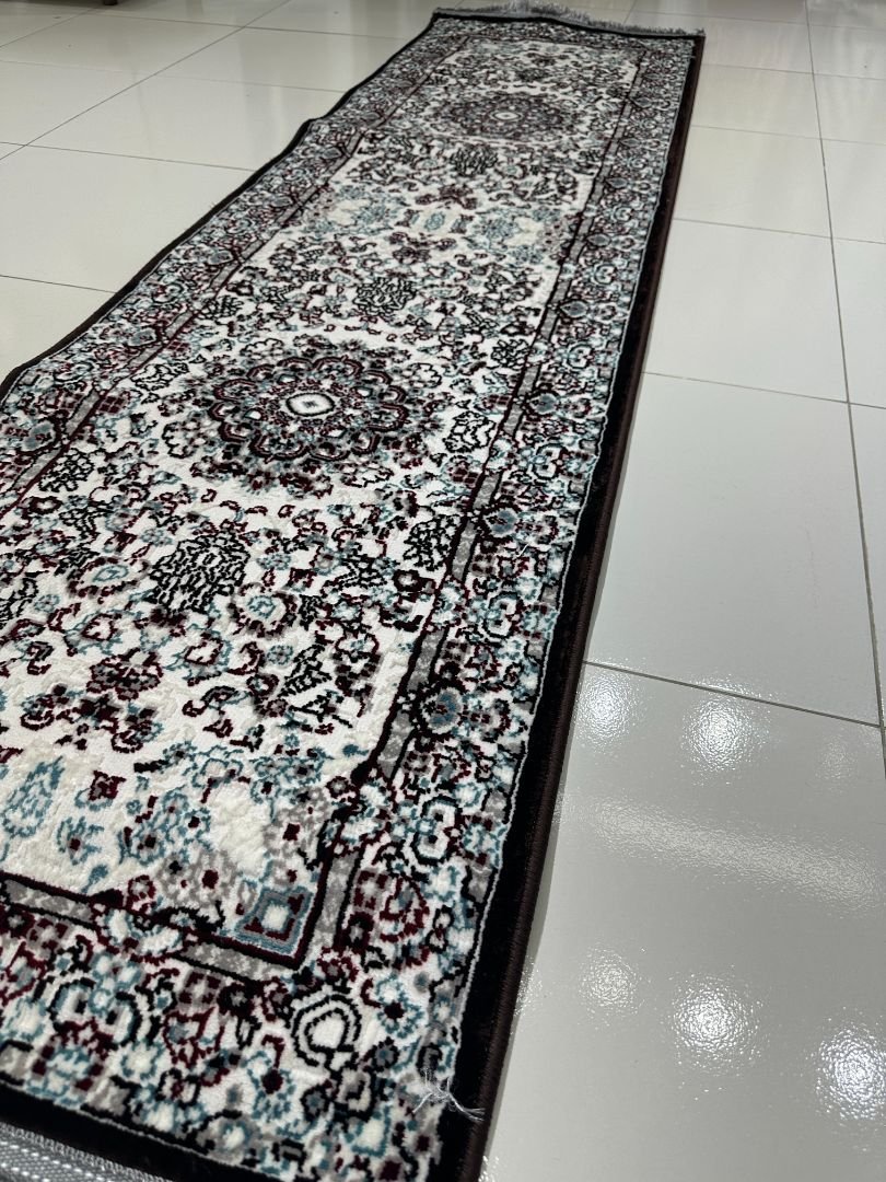 SERA Brown Persian Medallion Turkish Runner Rug – 1.97 × 6.89 ft - Image 2