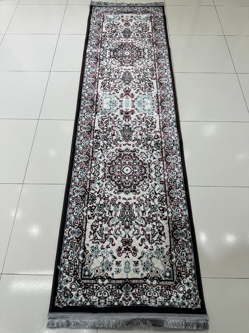 SERA Brown Persian Medallion Turkish Runner Rug – 1.97 × 6.89 ft - Image 3