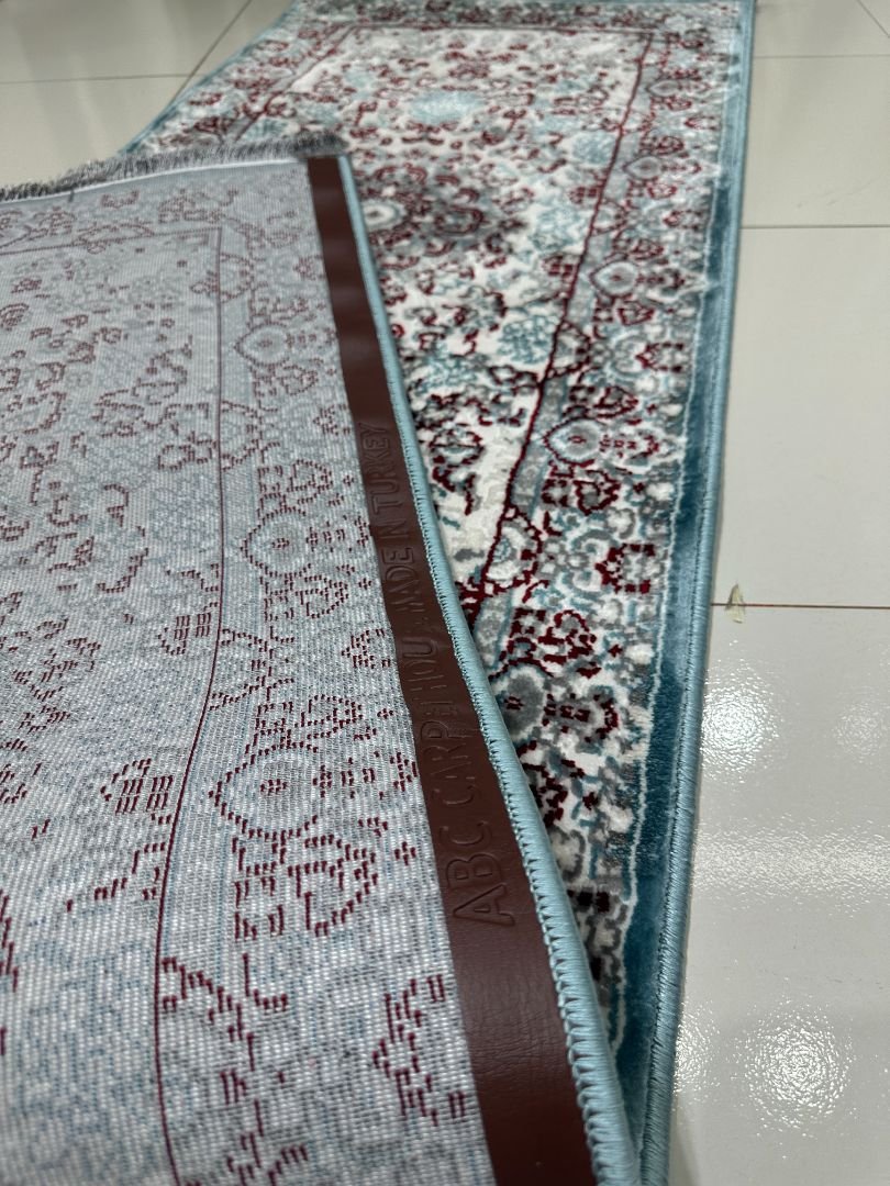 SERA Blue Persian Medallion Turkish Runner Rug – 1.97 × 6.89 ft - Image 6