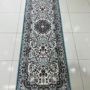 SERA Blue Persian Medallion Turkish Runner Rug – 1.97 × 5.91 ft