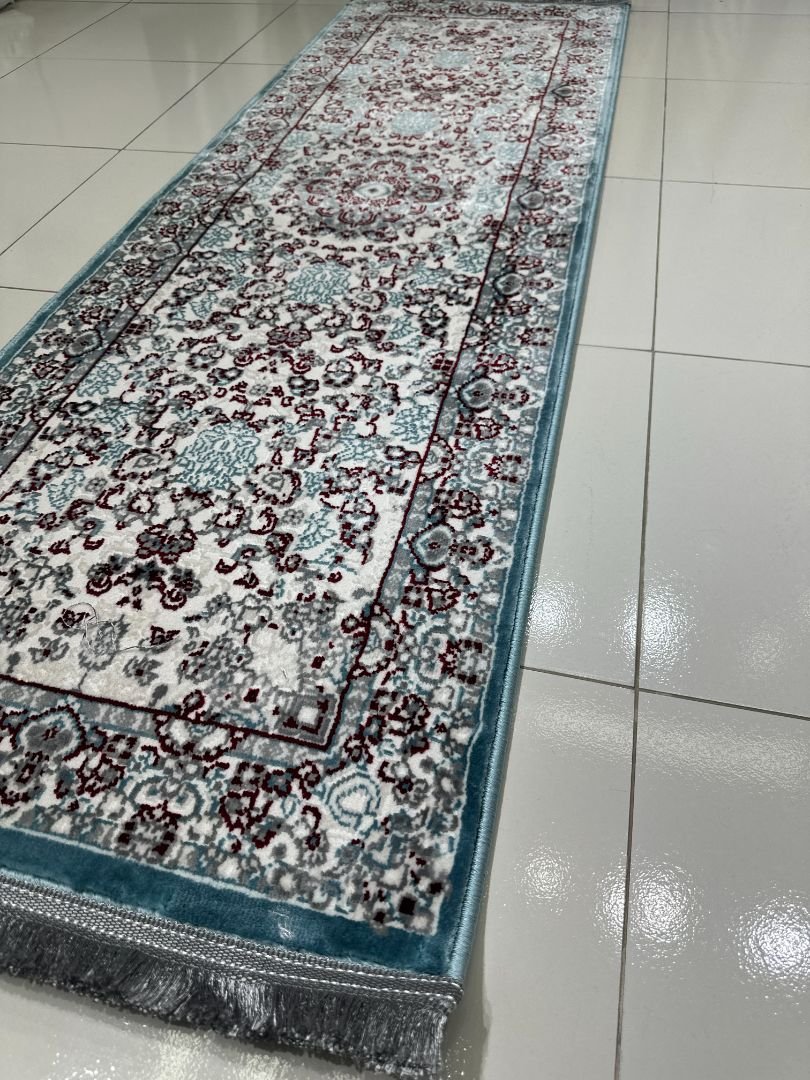 SERA Blue Persian Medallion Turkish Runner Rug – 1.97 × 5.91 ft - Image 4
