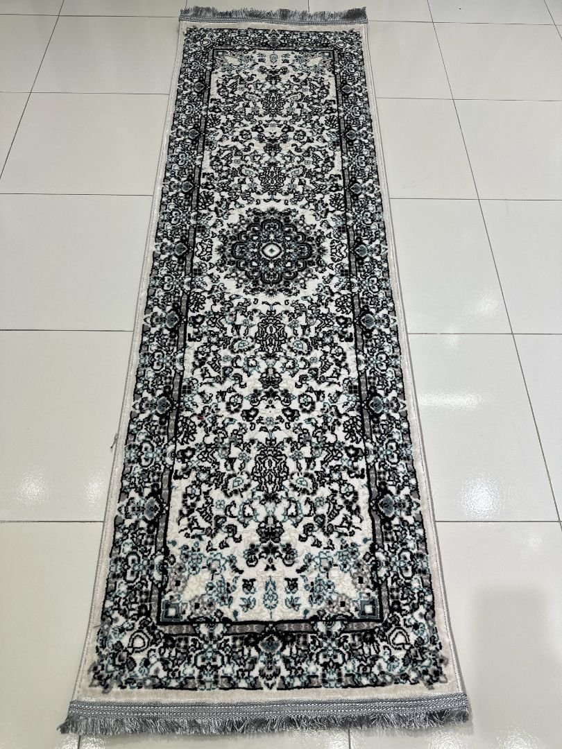 SERA Beige Persian Medallion Turkish Runner Rug – 1.97 × 5.91 ft