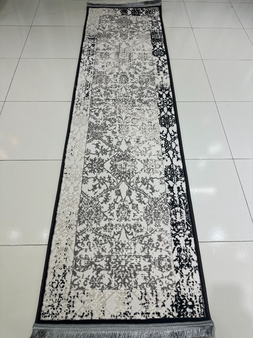 MIRA Distressed Brown Persian-Style Turkish Runner Rug – 1.97 × 6.89 ft
