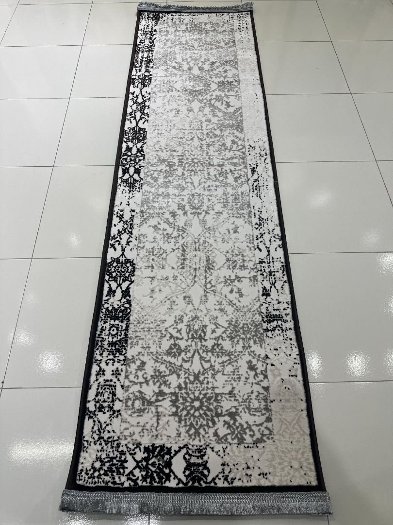 MIRA Distressed Brown Persian-Style Turkish Runner Rug – 1.97 × 6.89 ft - Image 3