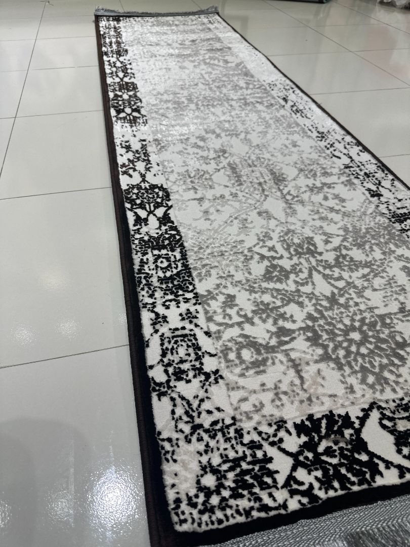 MIRA Distressed Brown Persian-Style Turkish Runner Rug – 1.97 × 6.89 ft - Image 4