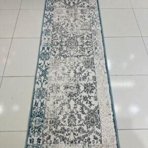 MIRA Distressed Blue Persian-Style Turkish Runner Rug – 1.97 × 5.91 ft